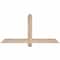 Ekena Millwork Eugene Smooth Timber Gable Bracket, Douglas Fir, 48"W x 24"H x 3 1/2"D x 3 1/2"F, 12/12 Pitch GBW048X24X0404EUG00SDF - alternate 1